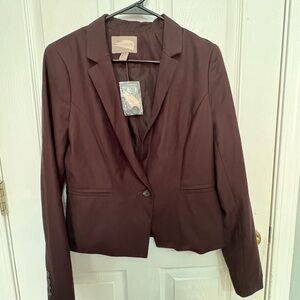 Forever 21 Brown Blazer Modern Tailored Fit(0039)